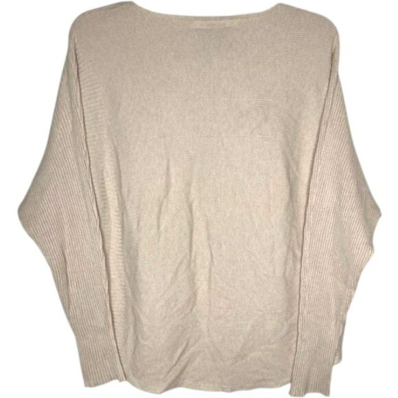 Liv Milano YUMMY Pullover Rhinestone Studded Knit Sweater - Ivory - M - Picture 5 of 10